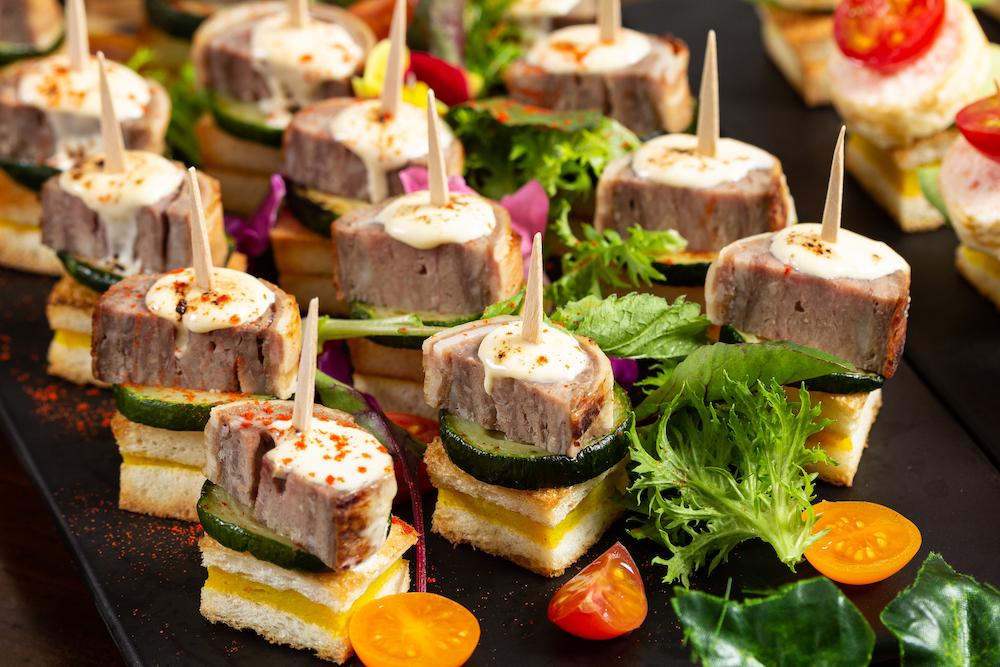 牛肉のリエット パンチェッタロール ケータリングの2ndtable