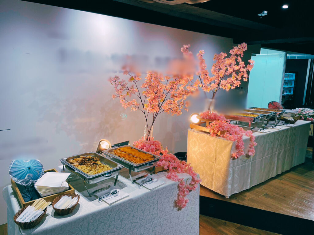 室内でのお花見ケータリング（東京）