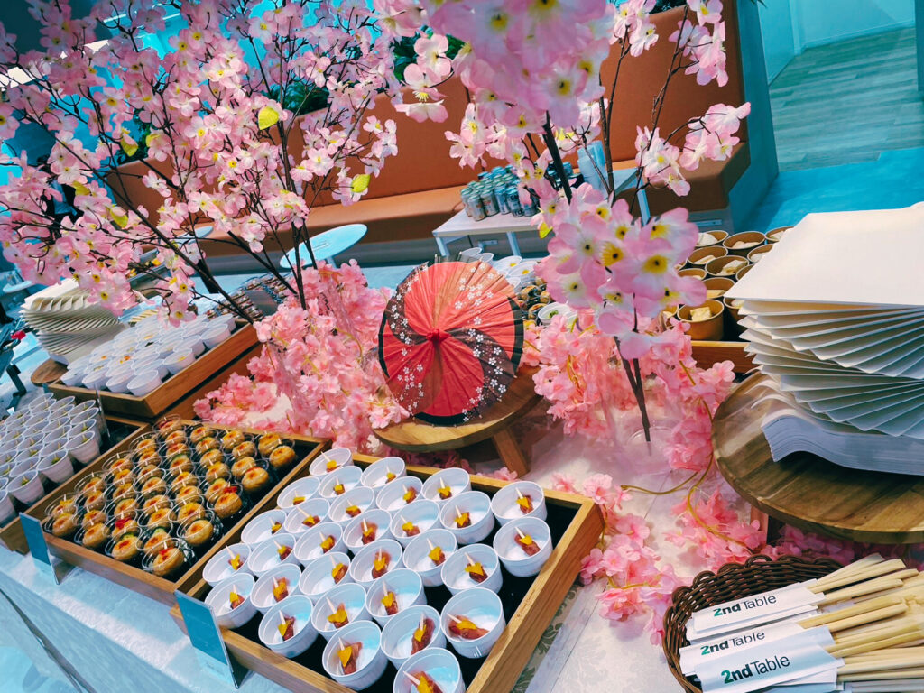 東京都港区にてお花見のケータリング（東京）