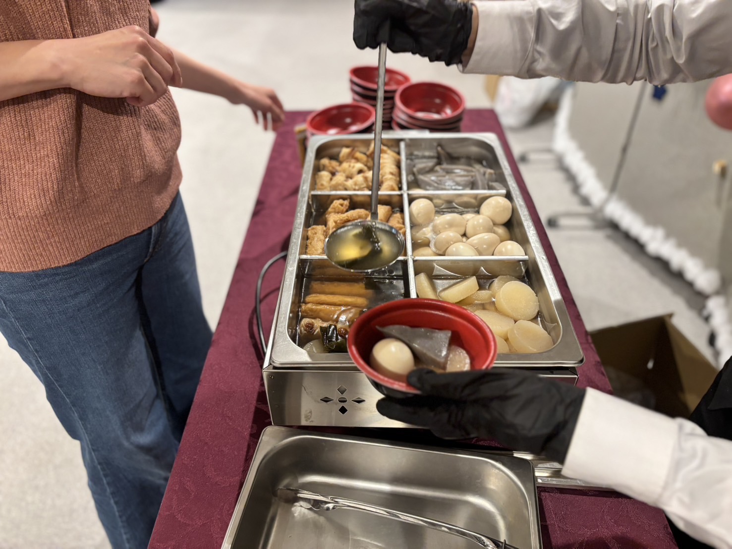 茨城県にて忘年会でのおでんのライブケータリング（茨城）