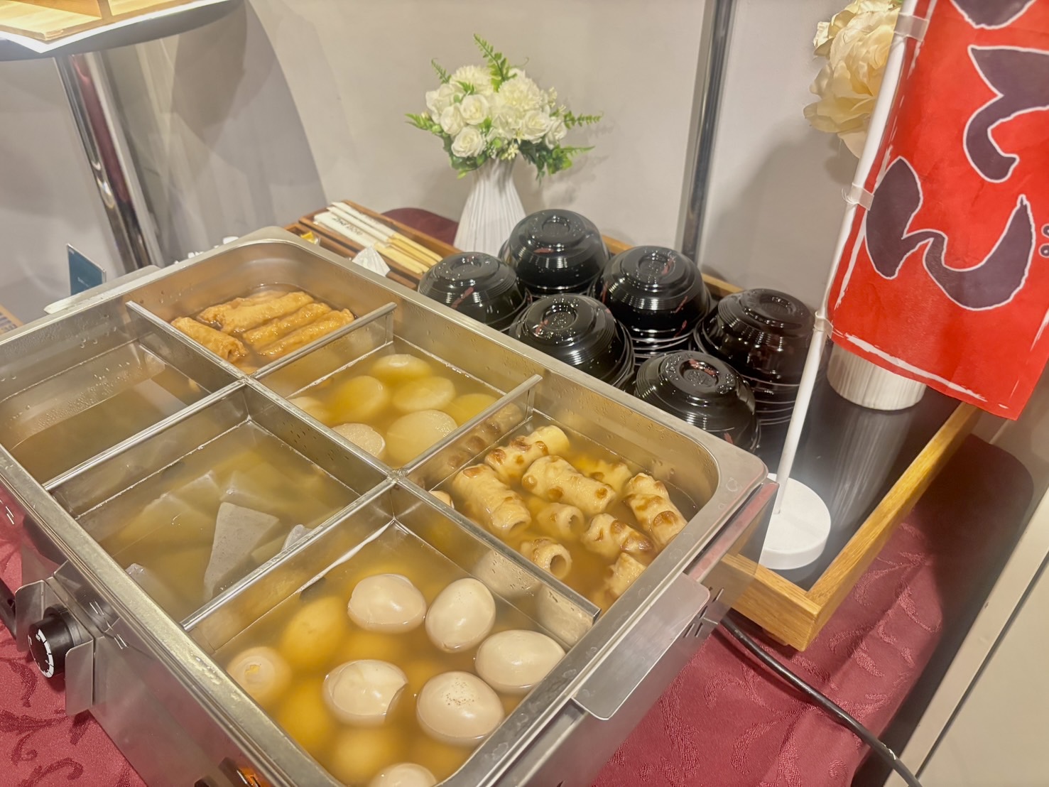 港区にて25名様のおでんのライブケータリング（東京）