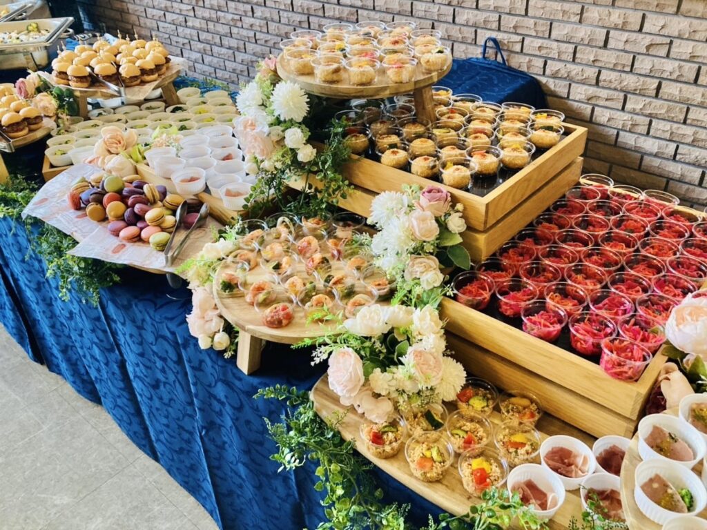 堺市にて48名様分の懇親会でのケータリング（大阪）